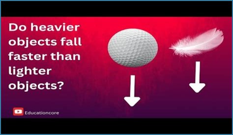 Do heavier objects fall more slowly than lighter objects?