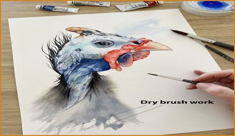 How do you do dry brush painting?